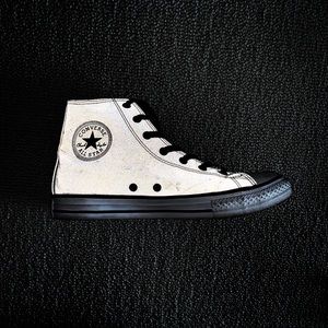 Chuck Taylor High Top Converse - Gray/Reflective